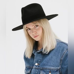 Gigi Pip Miller Fedora - Black S/M